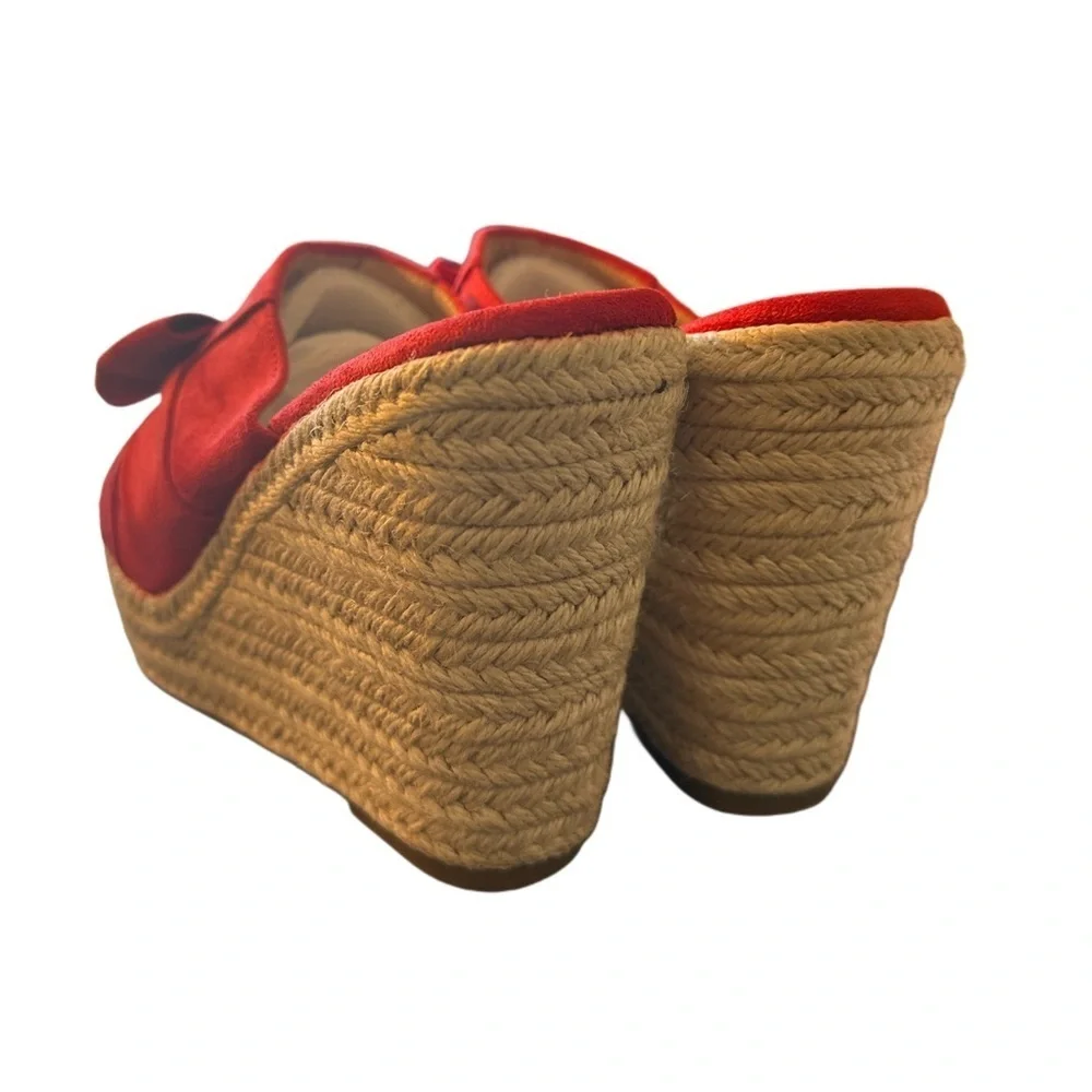 NEW WOMENS PIEPIEBUY PLATFORM ESPADRILLE SLIP ON WEDGE SANDALS  SIZE 6